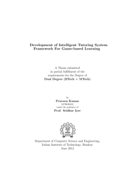 Development of Intelligent Tutoring System Framework For Game