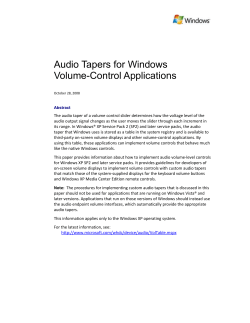 Audio Tapers for Windows Volume*Control