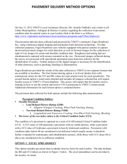 Pavement Delivery Method Options