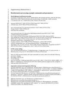 Supplementary Methods Note 1: Bioinformatics processing example