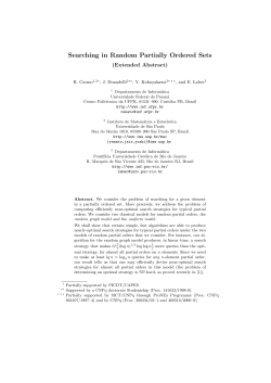 Searching in Random Partially Ordered Sets - IME-USP