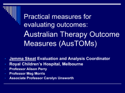 Australian Therapy Outcome Measures (AusTOMs)