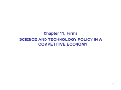 SCIENCE AND TECHNOLOGY POLICY IN A COMPETITIVE ECONOMY