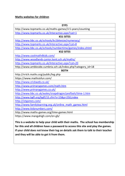 Maths Websites - Barham Primary School