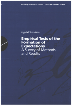Empirical tests of the formation of expectations A survey of