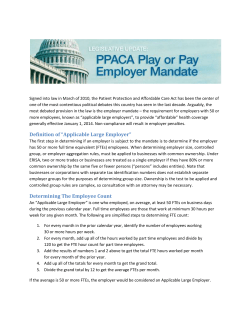 The next test an employer must apply to avoid Play or