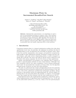 Maximum Flows by Incremental Breadth