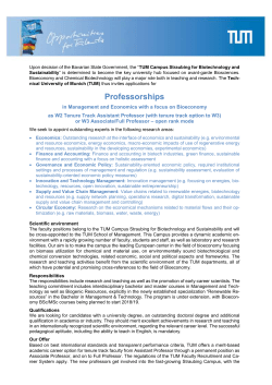 in Management and Economics with a focus on Bioeconomy