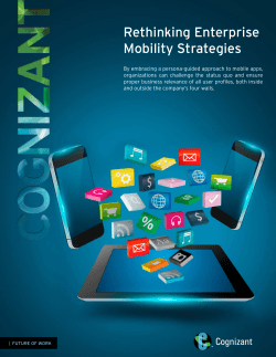 Rethinking Enterprise Mobility Strategies