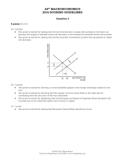 ap&reg; macroeconomics 2015 scoring guidelines