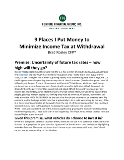 9 Places I Put Money to Minimize Income Tax at Withdrawal