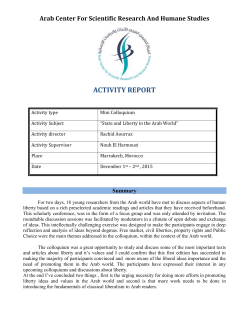 Theory of Public Choice - Money and politics in the Arab world
