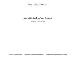 Abstract Syntax Tree Node Diagrams