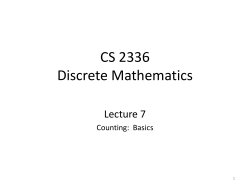CS 2336 Discrete Mathematics