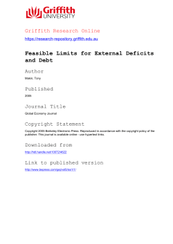 Feasible Limits for External Deficits and Debt