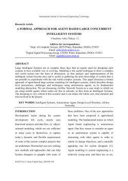 a formal approach for agent based large