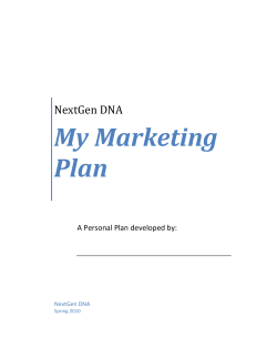 My Game Plan - NextGen DNA