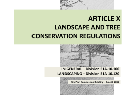 125 Mandatory Landscape Requirements a) Single