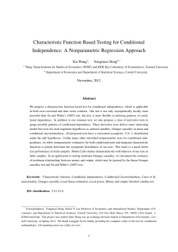 Characteristic Function Based Testing for