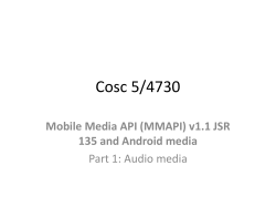 playing and recording Audio