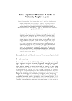 Social Importance Dynamics: A Model for Culturally