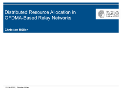 Adaptive Resource Allocation in OFDMA-Based