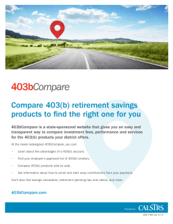 Compare 403(b) retirement savings products to find the right one for