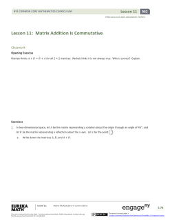 Precalculus Module 2, Topic B, Lesson 11: Student