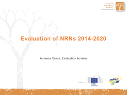 Evaluation of NRNs 2014-2020