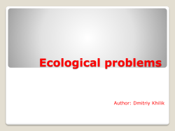 Ecological Problems