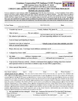 Northwest Indiana Child Care Development