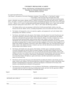 student driving release