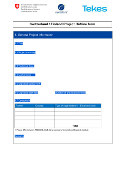 Project Outline Form