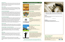 Mission: By God`s grace alone, St. Luke`s exists to awaken and