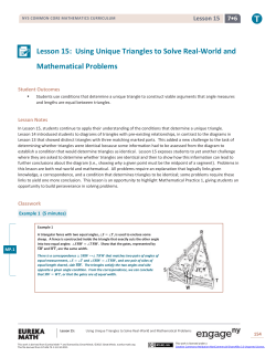 Grade 7 Mathematics Module 6, Topic B, Lesson 15