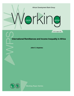 International Remittances and Income Inequality in Africa