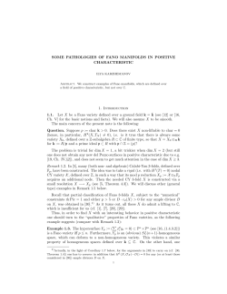 SOME PATHOLOGIES OF FANO MANIFOLDS IN