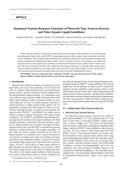 Simulated Neutron Response Functions of Phoswich