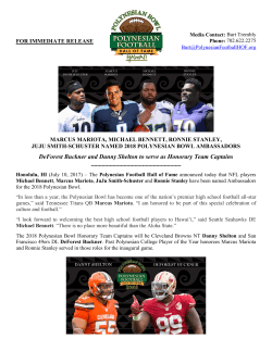 DeForest Buckner and Danny Shelton to serve as Honorary Team