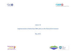 RMBC policy on the Natural environment 2