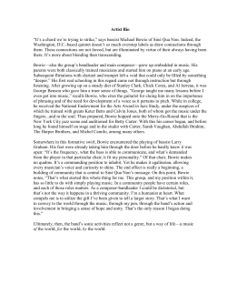 Artist Bio &ldquo;It`s a chord we`re trying to strike,&rdquo; says bassist Michael