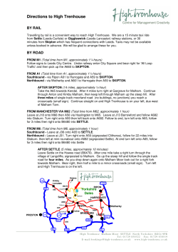 Directions to High Trenhouse