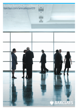 Barclays Bank PLC Annual Report 2009