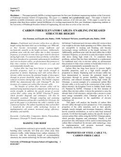 carbon fiber elevator cables