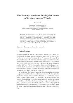 The Ramsey Numbers for disjoint union of k