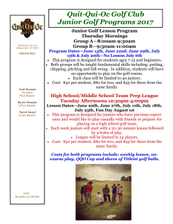 2017 Junior Golf Program Registration PDF
