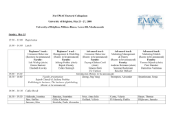 21st EMAC Doctoral Colloquium