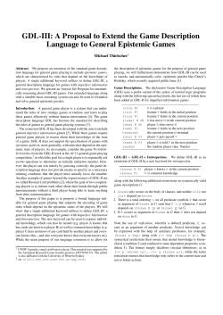 GDL-III: A Proposal to Extend the Game Description