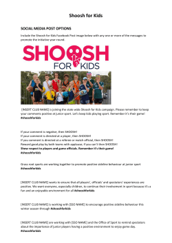 Shoosh for Kids Social Media Posts