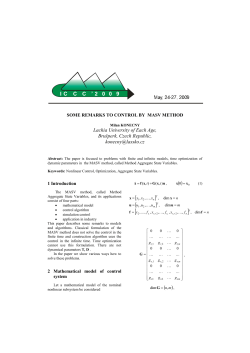 4.1 Models with infinite and finite final time and with error in
